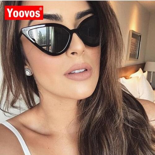 Yoovos New Cateye Sunglasses Women 2021 Vintage Metal Cat Eye Sunglasses Retro Brand Designer Fashion Lunette De Soleil Femme