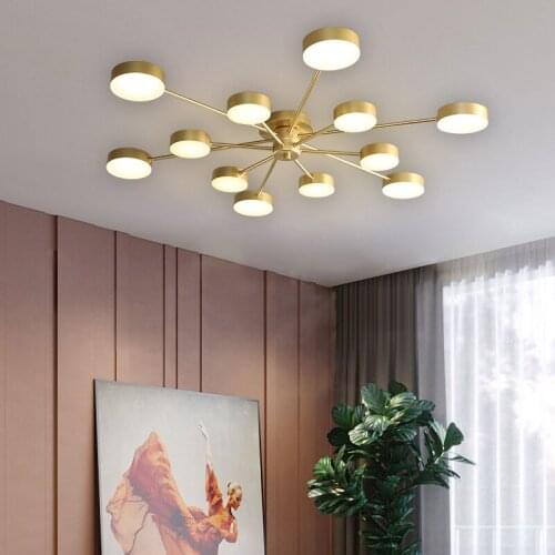 LED ceiling light luxury modern minimalist dining room chandelier