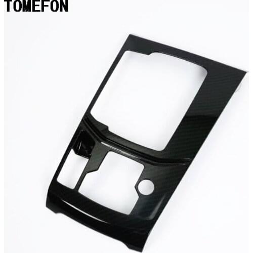 TOMEFON Interior Styling Accessories ABS Carbon Fiber For Mazda CX-5 CX5 2017 2018 LHD Gear Box Electronic Handbrake Panel Cover