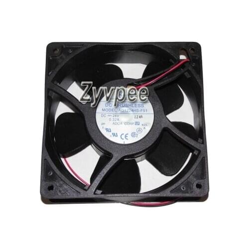 120X120X38MM AD1224HS-F51 24V 0.32A 2Wires 12CM Cooling Fan