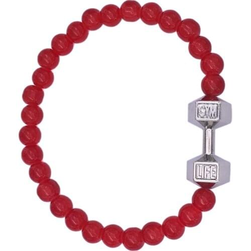 Yiwu Factory Direct Selling Inspire Fitness Bodybuilding Sports Barbells Beads Gym Life Bracelets