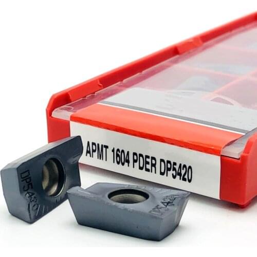 10pcs APMT1604 PDER DP5420 milling carbide blade turning tool turning milling CNC tools milling cutter finishing APMT1604PDER