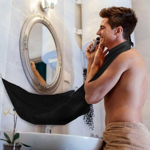 120x80cm Shaving Man Dropship Cleaning Catcher Wai Protector Apron Organizer Suction Cloth Care Cups Waterproof Beard Shaver