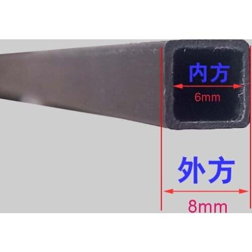 6mm*6mm*8mm*8mm*1000mm carbon fiber square pultrusion tube