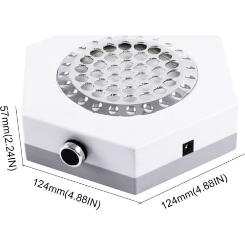 80W Nail Dust Collector Machine Powerful Vacuum Cleaner Extractor Nails Professional Vacuum Strong Suction Art Salon