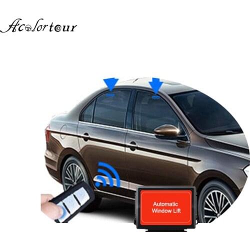 Car Master Window Switch Automatic Four Windows Lifter One-key Remote Control Pause Close Button For VW Spaceback Rapid 2016
