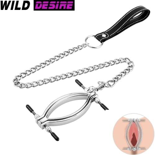 BDSM Metal Labia Clips For Woman Clitoral stimulation Female Labia Clamp Pussy Speculum Sex Toys Adults Games Exotic Accessories
