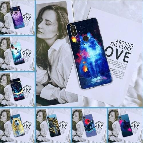 Back Cover For Xiaomi Mi Max Mix 1 2 2S 3 Silicone Cool Animal Wolf Cat Tiger Pretty Phone Case For Xiaomi Mi Note 1 2 3