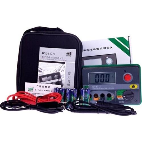 Duoyi Dy30-2 Auto Range Digital Insulation Resistance Tester Megger Megometro 2500v 20g Ohm