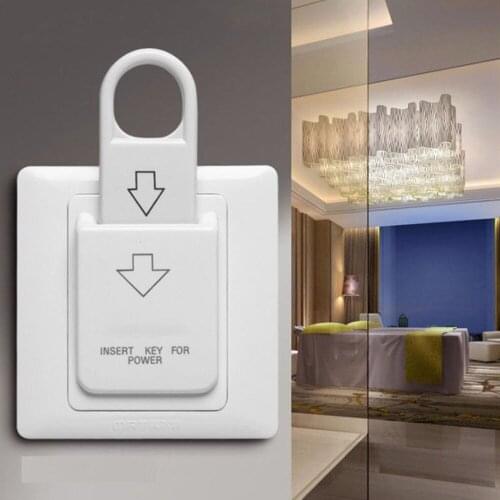 Hotel Magnetische Card Switch Kaart elektrische Schakelaar 220 V/30A drukknop Insert Sleutel elektrische power control socket