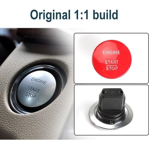 Car Engine START Button Replace Cover STOP Switch Accessories Key Decor For Mercedes Benz W164 W205 2215450714 Car Accessories