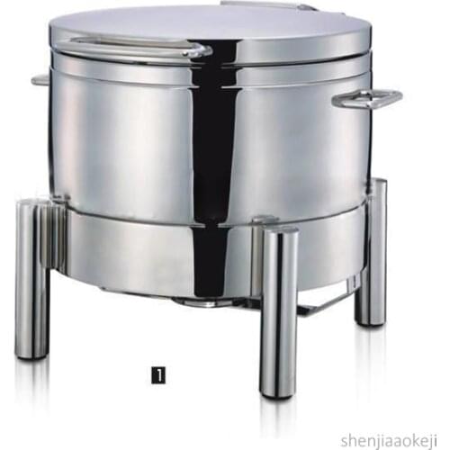 Commercial buffet soup stove hydraulic stainless steel/glass lid holding furnace Food warmer machine Restaurant cooking pot 11L