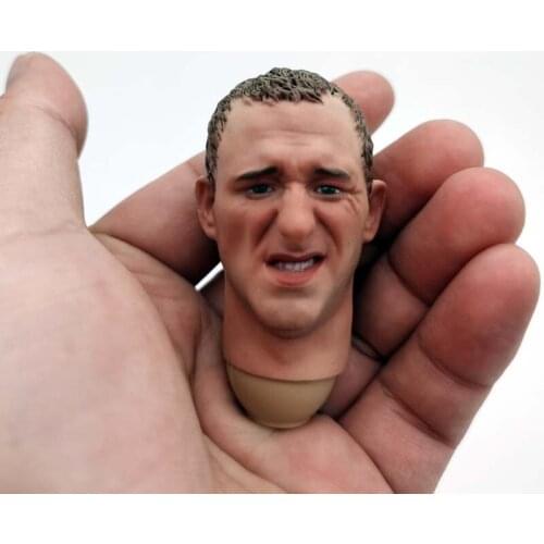 1/6 Scale Scream WWII German Soldiers Head Sculpt Expression Male Soldier Head Carving Model Toy Action Figure