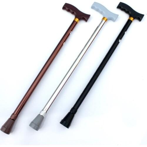 1 mm thickness aluminum alloy scalable crutch, adjustable height of the old man his stick anti-skid sticks in the elderly