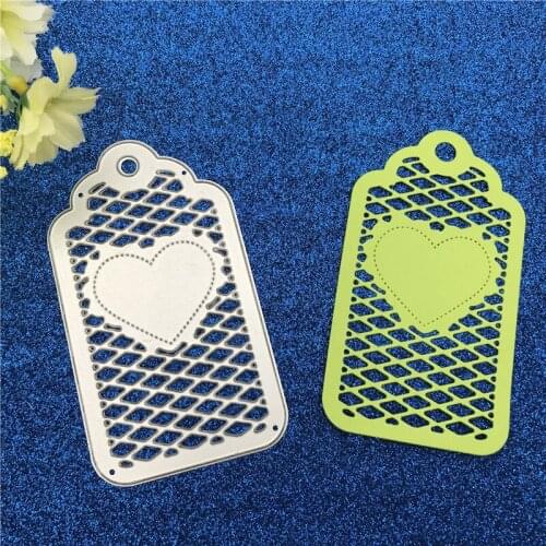 Metal Cutting Dies cut Love Heart Frame Stencil for DIY Scrapbooking Album Embossing Paper Cards Deco Crafts Die