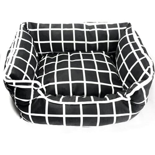 Fashion Pet Bed Luxury Warm Dog Bed Detachable Bull Terrier Chihuahua Pug Designer Dog Beds For Small Dogs Cat House Accessory