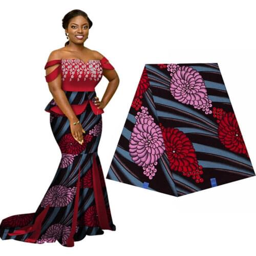 FashionHigh Quality new soft Cotton Wax ankara fabric Wax African Fabric Batik Fabrics for Africa Clothing 40fs1323