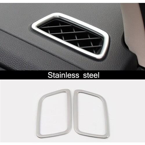 Stainless steel For Honda CR-V CRV 2017 accessories Car Front conditioner air Outlet frame panel Cover Trim Car styling 1pcs