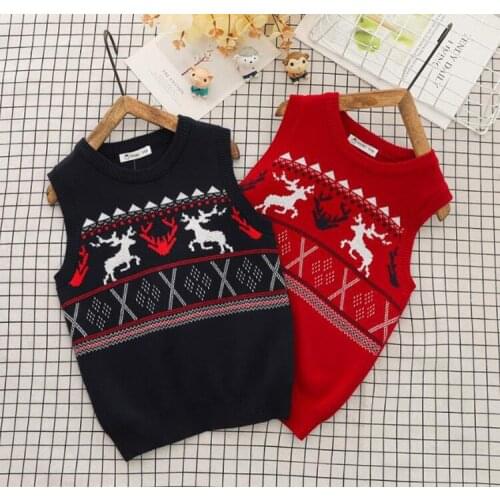 New style childrens Vest Boys and girls Pure Cotton Knitted Vest Jacket