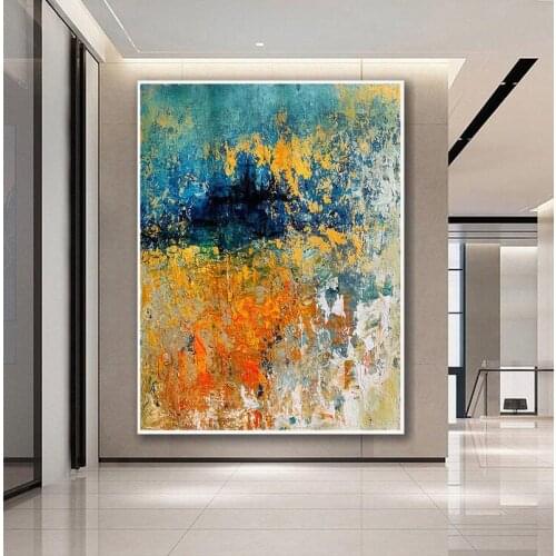Extra Large Wall Art Textured Painting Original Painting Abstract Painting Gift for her Home Decor Bathroom Painting on Canvas