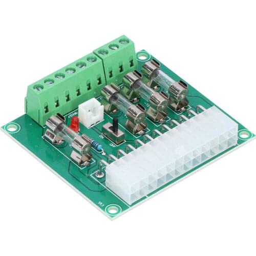 ATX Power Board Computer Chassis Transfer Lead Wiring Module with 20Pin 24Pin Input Interface Power Supply Wiring Module
