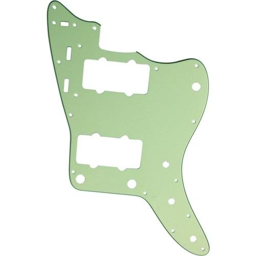 Pleroo Custom Guitar pickgaurd - For US Jazzmaster style Guitar pickguard Replacement , 3 Ply Mint Green