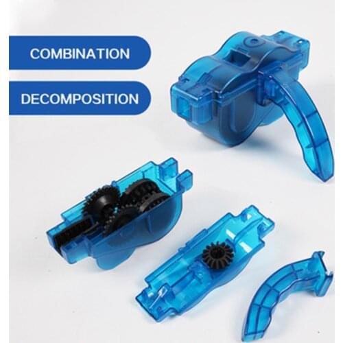 Dropshipping Portable Bicycle Chain Cleaner Bike Brushes Scrubber Wash Tool Mountain Cycling Cleaning Kit Outdoor Accessory