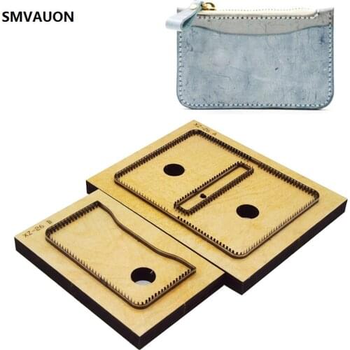 SMVAUON Japanese Steel Knife Zipper Bag Mold Diy Can Customize Pattern Leather Cutting Laser Wood Suitable For Big Shot Machines
