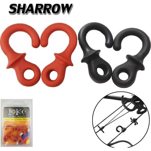 4pcs Archery Compound Bow String Stabilizer Creative Monkey Tail Rubber Damping Silencer Colorful Hunting Shooting Accessories