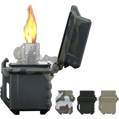 Tactical Lighter Shell Storage Case Lighter Container Organizer Holder For Lighter Inner Tank Outdoor Camping Survival Tool