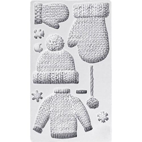 Knitwear Cake Cookie Molds Fondant Candy Decoration Tools Silicone Molds Sugarcrafts Chocolate Baking Gadgets for Pastry