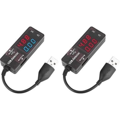 USB Detector YB26VA Dual Display USB Detector Voltmeter Ammeter Voltage Current Meter Battery Capacity Tester