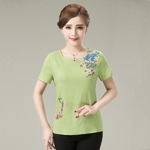 2020 Women Short Sleeve Shirt Top Red Garment