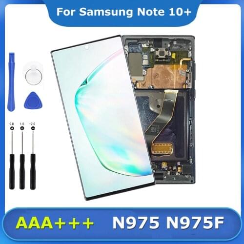 Super Amoled LCD Display Touch Screen Digitizer for Samsung Galaxy Note 10 Plus N975 N975F N975W Screen Replacement