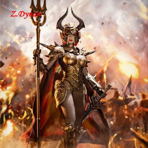 1:6 Sexy Female Warrior soldier Action Figure Knight Of Fire Complete Set for 12" beautiful seamless Body Toy For Collection