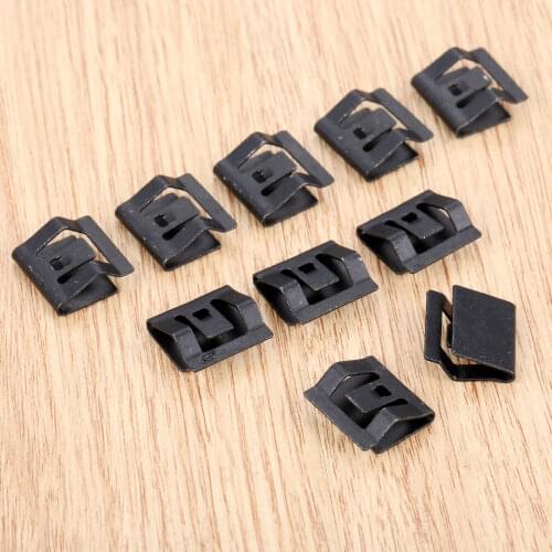 10Pcs Car Console Navigation CD DVD Sound Panel Fasteners Metal Iron Retainer Rivets Auto Fastener Clips For Honda Civic Accord