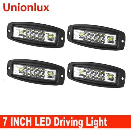 4pcs LED 2 Rows 7inch 40000LM Offroad LED Work Light Bar Driving Lamp 7" Working Light For SUV ATV Tractor Trucks 4WD