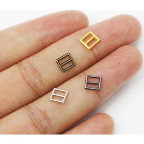50PCS 3.5mm 4mm mini doll shoe buckle super belt buckle Sewing Buckles doll button Girls Accessories Trousers small Bag Dol T4L4