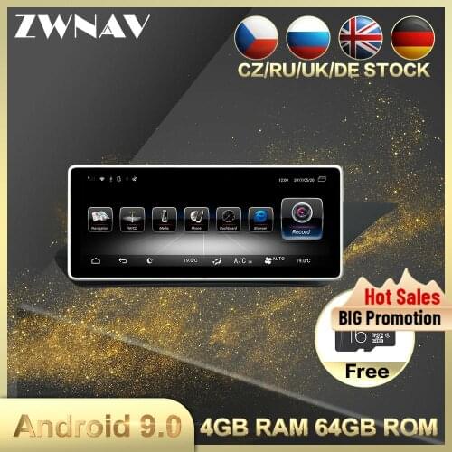 4+64G Octa Core Android 9.0 Car multimedia player For MERCEDES-BENZ W212 2009-2016 Car GPS Radio Audio stereo Head Unit free map