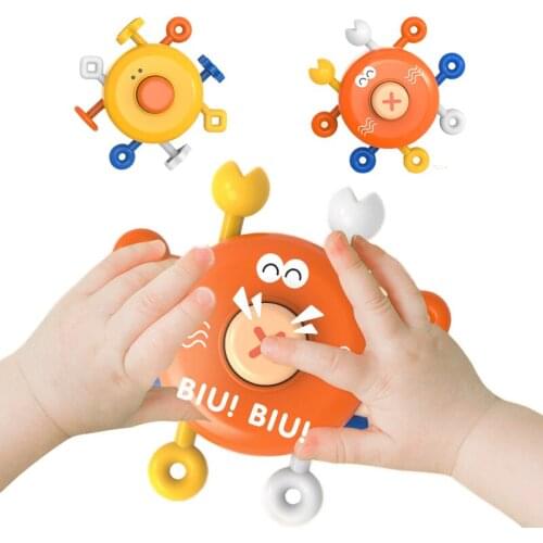 Baby Cartoon Rattle Toys Children’s Enlightenment Education Exercises Grasp Bed Bell Puzzle Soothing Toys Bathing Fun Toy Gifts
