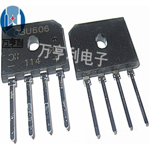 GBU606 DIP-4 New and Original 10pcs/Lot