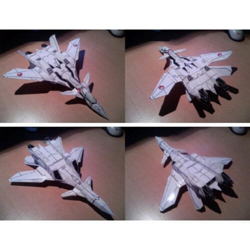 Hyperspace Fortress VF-11 Fighter Aircraft Paper ModelToy