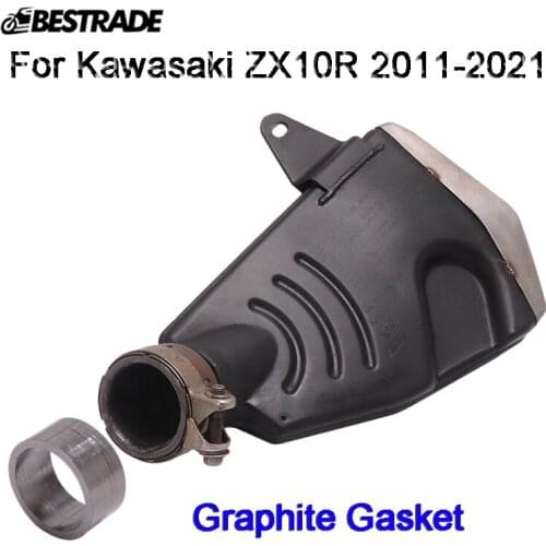 Motorcycle Exhaust Pipe Interface Graphite Gasket Ring Interface Reinforced Gasket Gap Silp Gasket For Kawasaki ZX10R 2011-2021