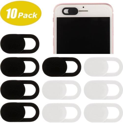 10pcs WebCam Cover Shutter Magnet Slider Plastic Camera Case for IPhone PC Laptops Mobile Phone Lens Privacy Sticker