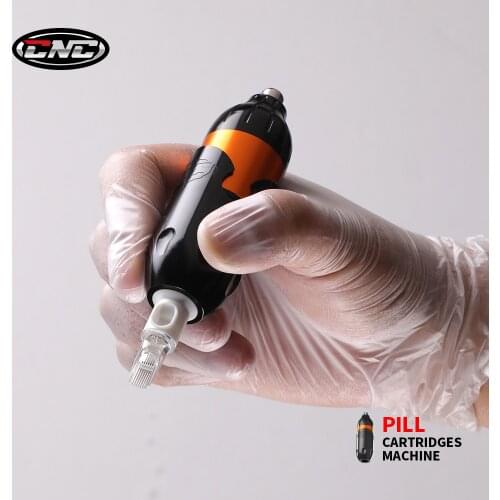 STIGMA CNC Tattoo Pen Short Rotary Tattoos Gun RCA Connector Coreless Motor Permanent Makeup Machine for Cartridge Needles Q3