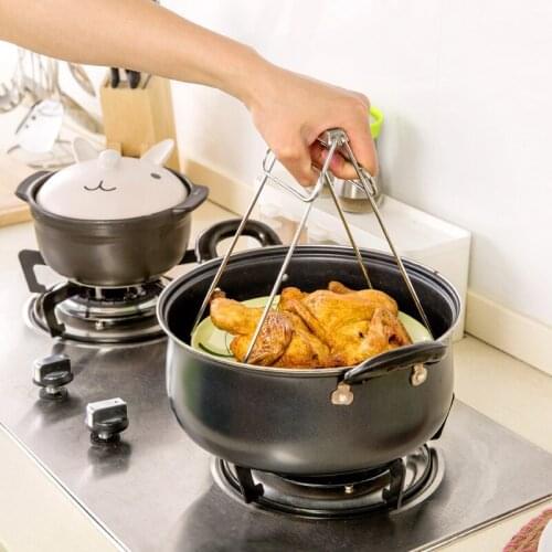 Multifunctional Stainless Steel Anti Scalding Clip Bowl Plate Clip Creative Kitchen Gadget Clip Tray and Bowl Lifter