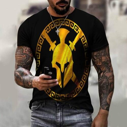 XL 2021 Mens 3D T-shirt Summer Breathable All-match Casual Short Long Sleeve T-Shirt Polyester Material