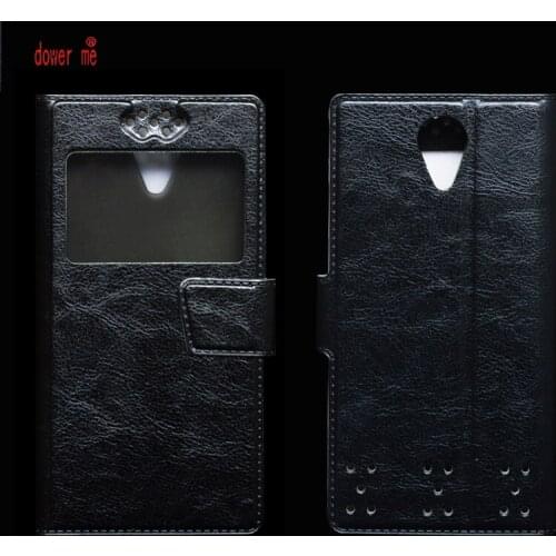 Dower me New Soft TPU Case + Fashion PU Leather Flip Case Cover For Turbo X5 Space Smartphone