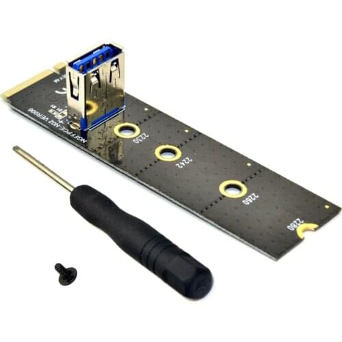 M.2 to USB 3.0 PCie X16 NVME Soft Raid Card PCI-E M.2 X16 SSD Hard Drive Expansion Card