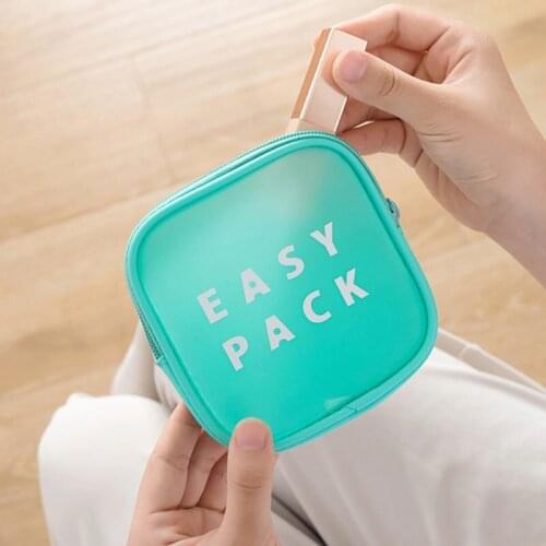 PortableTravel Makeup Bag Waterproof Cosmetics Receiving Bag womens Frosted bag Wear-resistant Zipper handbag 0